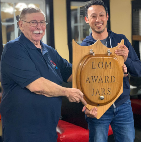 The current JARS Lid of the Month - Lannie - KK4QEF. Photo coutresy of Mark Gibson